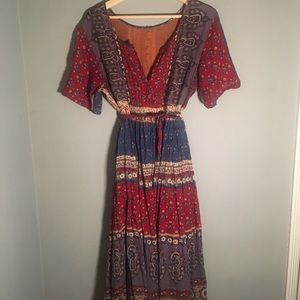 Vintage 70’s gauze Indian dress. Boho, Hippie/chic